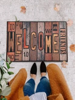 Einrichtungsgeschäft 25 Fußmatte "Friends" In Bunt - (L)60 X (B)40 Cm