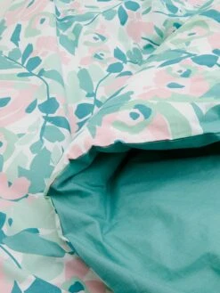 Perkal-Bettwäsche-Set In Türkis/ Rosa -Einrichtungsgeschäft avance perkal bettwasche set in turkis rosa 2