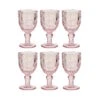 6x Weingläser 230ml VICTORIAN In Rosa -Einrichtungsgeschäft butlers 6x weinglaser 230ml victorian in rosa