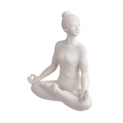 Deko Statue Höhe 24cm LOTUS In Weiß -Einrichtungsgeschäft butlers deko statue hohe 24cm lotus in weiss 2