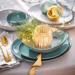 Geschirr-Set 16-tlg. FINCA In Blau -Einrichtungsgeschäft butlers geschirr set 16 tlg finca in blau 1