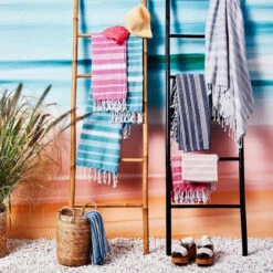 Hamamtuch L 170 X B 90cm SURFSIDE In Rot -Einrichtungsgeschäft butlers hamamtuch l 170 x b 90cm surfside in rot 5