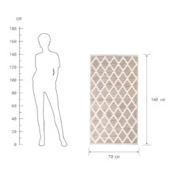 In- & Outdoor-Teppich Rauten L 140 X B 70cm COLOUR CLASH In Natur -Einrichtungsgeschäft butlers in and outdoor teppich rauten l 140 x b 70cm colour clash in natur 2