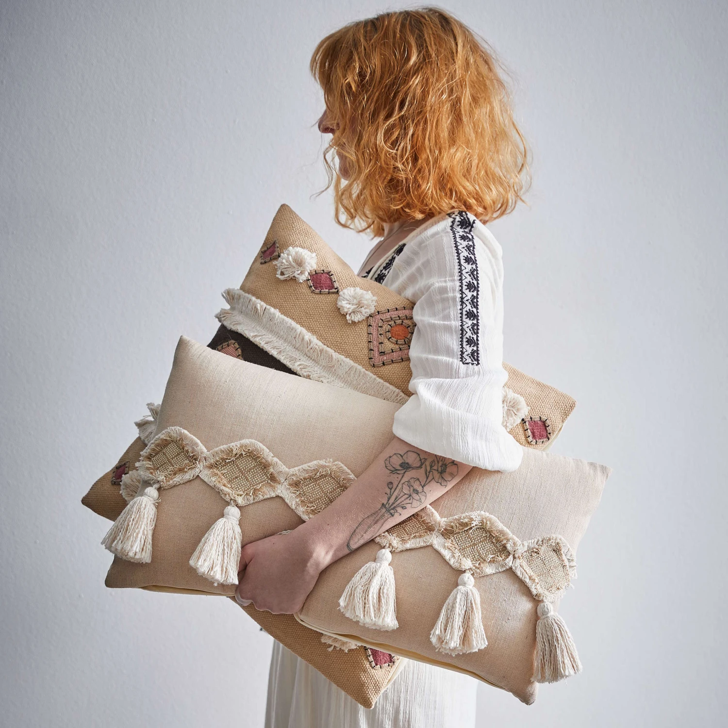 Kissen L 50 X B 50cm HIPPIE TRAIL In Bunt 4 Kissen L 50 X B 50cm HIPPIE TRAIL In Bunt – Bild 2