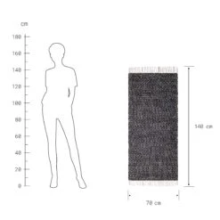 Läufer Rauten L 140 X B 70cm ETHNO LODGE In Schwarz-Natur 9 Läufer Rauten L 140 X B 70cm ETHNO LODGE In Schwarz-Natur -Einrichtungsgeschäft butlers laufer rauten l 140 x b 70cm ethno lodge in schwarz natur 2