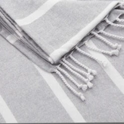 Strandtuch L 200 X B 180cm SURFSIDE In Hellgrau -Einrichtungsgeschäft butlers strandtuch l 200 x b 180cm surfside in hellgrau 4