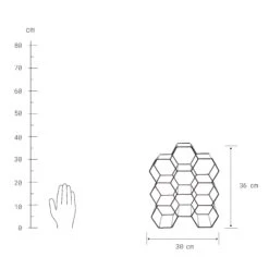 Weinregal Für 9 Flaschen L 36 X H 30cm CUBICLE In Schwarz -Einrichtungsgeschäft butlers weinregal fur 9 flaschen l 36 x h 30cm cubicle in schwarz 3